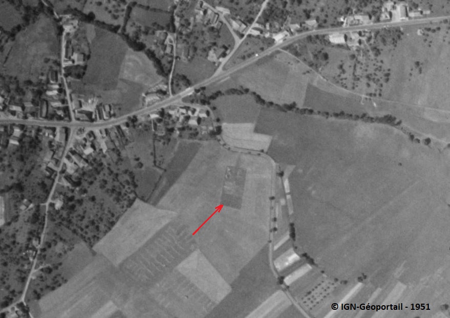 Ligne Maginot - SOPPE le BAS - (Dépôt du Génie) -  - IGN - Géoportail 1951