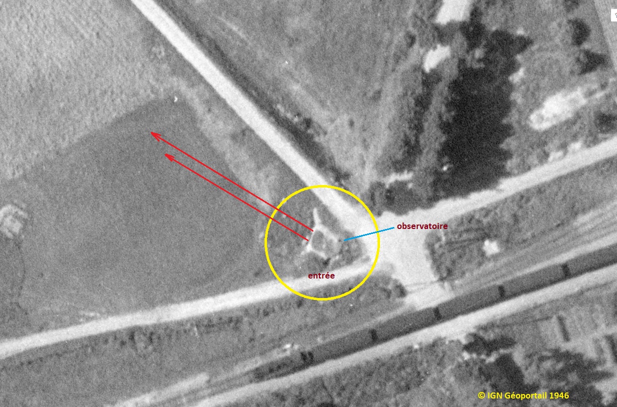 Ligne Maginot - OLFERDINGER 7 - (Blockhaus pour arme infanterie) -  - IGN - Géoportail 1946
