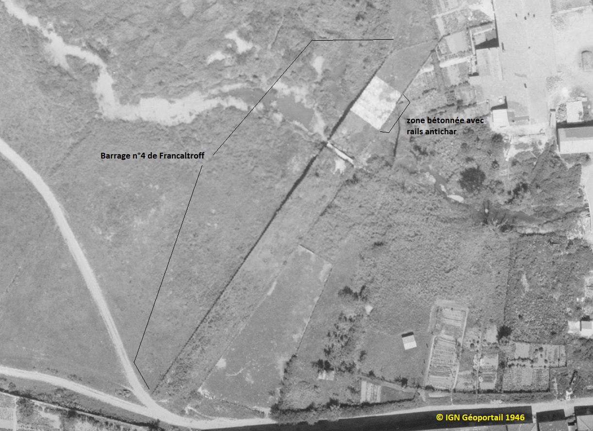 Ligne Maginot - BARRAGE DE L'ALBE N°4 - (Inondation défensive) -  - IGN