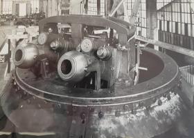 Ligne Maginot - Tourelle de 135 en construction - Cie Gle de Construction Chatillon-Batignolles
Usine de Nantes
Fond 43 Fi 26
Cote ARM 126