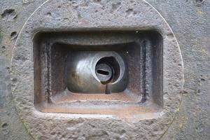 Ligne Maginot - Ouvrage de la FERTE - Bloc 2
Cloche GFM n° 8
Le diascope est en place dans sa rotule