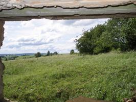 Ligne Maginot - SAINT WALFROY EST - (Blockhaus pour canon) - Vue du créneau AC