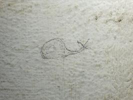 Ligne Maginot - HAUT POIRIER - (Ouvrage d'infanterie) - Bloc 1
Un petit dessin dans les toilettes du bloc: un escargot