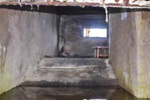 Ligne Maginot - OLTINGUE SUD 3 - (Blockhaus pour canon) - Vue sur la chambre de Tir. Une rampe permet de monter le canon dans la chambre qui est sur-élevée.