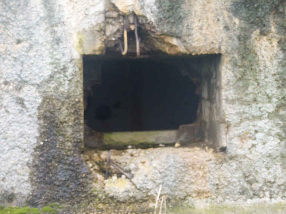Ligne Maginot - A107 - CROIX-MOREL - (Blockhaus lourd type STG / STG-FCR - Double) - Créneau mitrailleuse  flanquant vers l'est ( Villy) - David HARMAND
