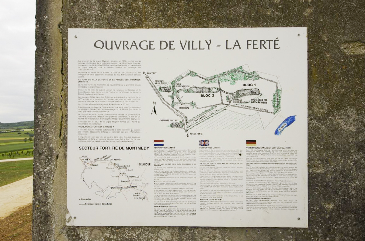 Ligne Maginot - LA FERTE - (Ouvrage d'infanterie) - Panneau touristique - AURET Vincent