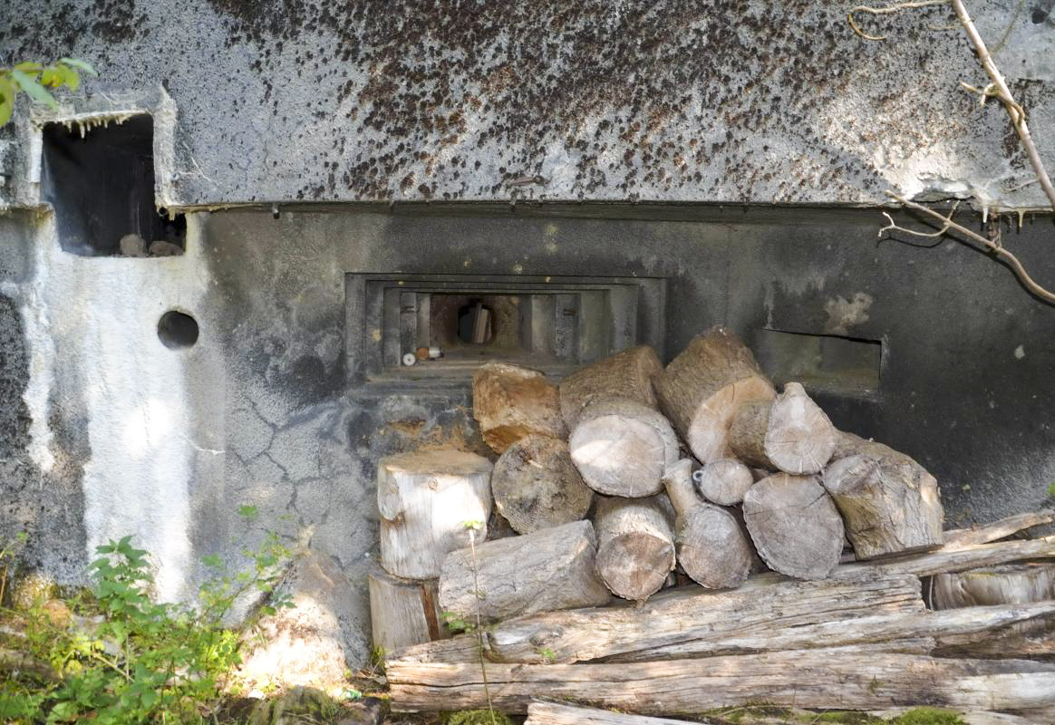 Ligne Maginot - 114 - RAEDERSDORF - (Casemate d'infanterie - Double) - Créneaux mitrailleuse et FM (a droite) coté sud - D. Froehly