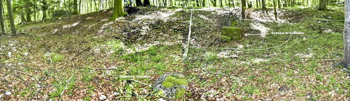 Ligne Maginot - Funiculaire du GLASERBERG - Vue de l'ensemble de l'excavation - D. Froehly