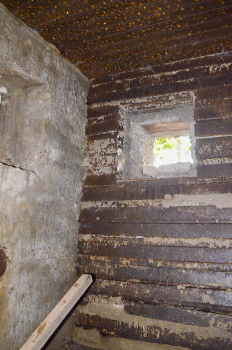 Ligne Maginot - HUTTINGUE OUEST 2 - (Blockhaus pour canon) - Poste de guet, avec deux créneaux pour FM. - D. Froehly