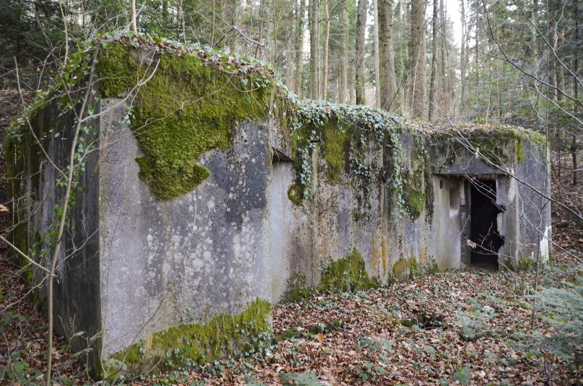 Ligne Maginot - NEUNEICH (SOUS-QUARTIER CENTRE) - (PC de Sous-Quartier) - Façade nord avec l'entrée coté Ouest - D. Froehly