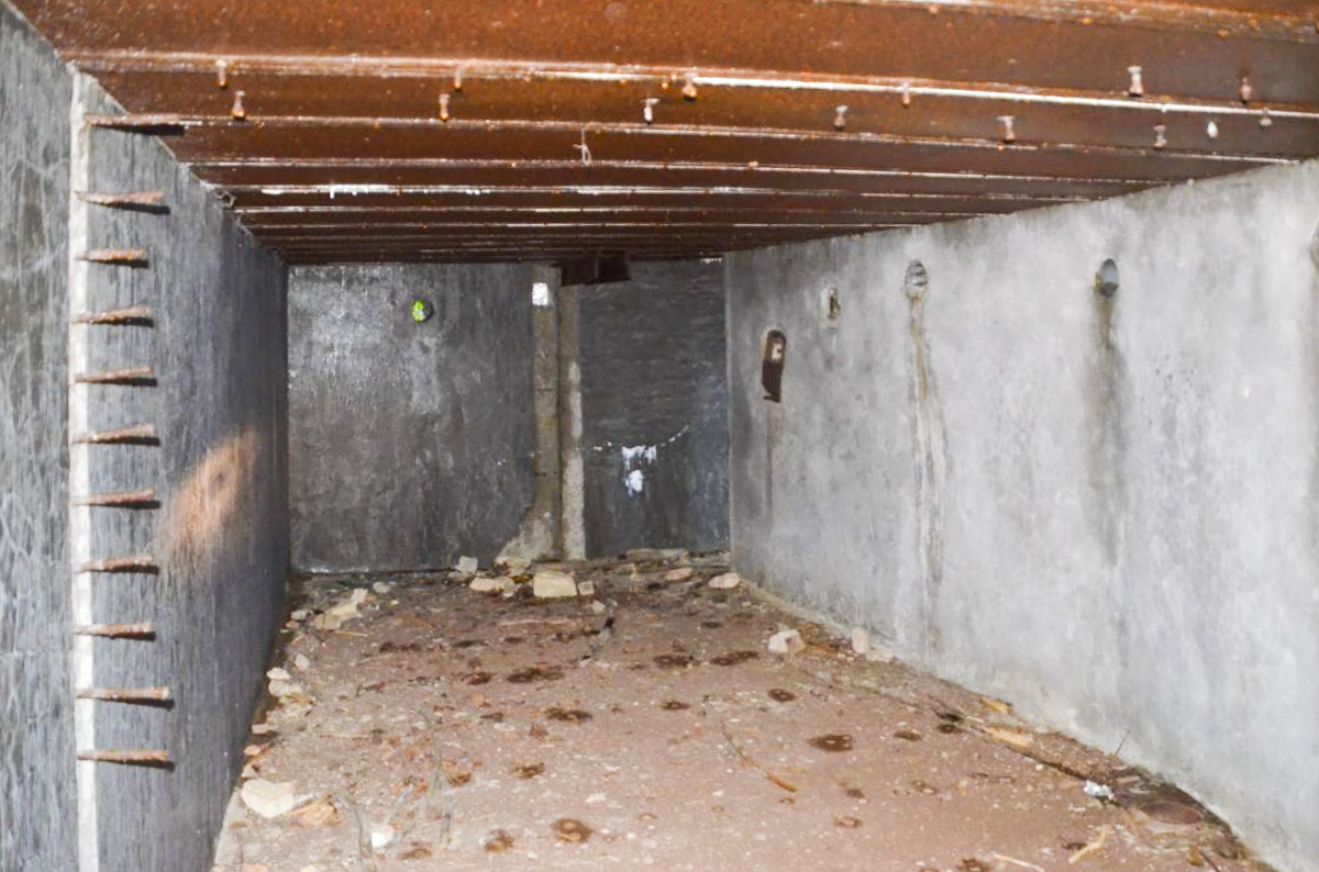 Ligne Maginot - NEUNEICH (SOUS-QUARTIER CENTRE) - (PC de Sous-Quartier) - La piece unique vers l'Ouest - D. Froehly