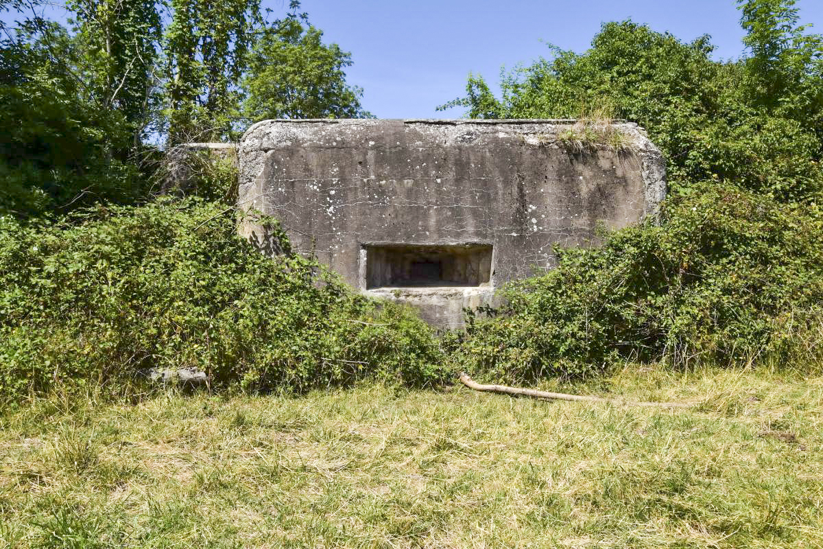 Ligne Maginot - PONT CANAL SUD - (Blockhaus pour arme infanterie) - Façade sud et son créneau - Daniel Froehly