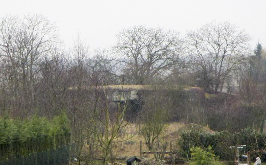 Ligne Maginot - 58/3 - BANTZENHEIM NORD - (Casemate d'infanterie - double) - La photo est prise à partir de la rue principale de Bantzenheim. - Jean-François Althaus