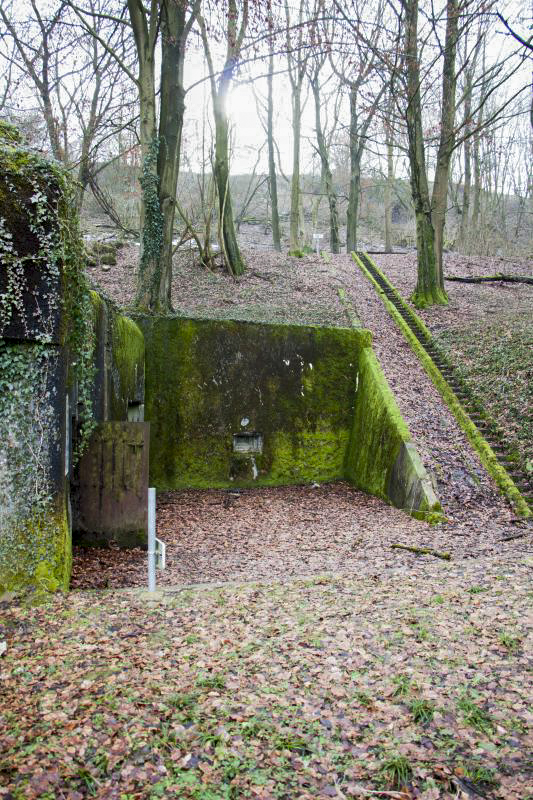 Ligne Maginot - ACA2 - STOCKEN - (Casemate d'artillerie) - Les entrées et le plan incliné  - Fré Do