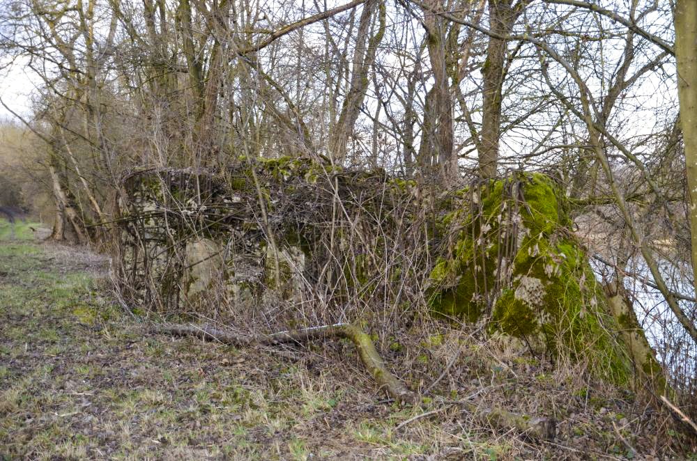 Ligne Maginot - G39 - RUMERSHEIM LE HAUT BERGE 3 - (Blockhaus pour arme infanterie) - Vue extérieure Sud coté Rhin - D. Froehly