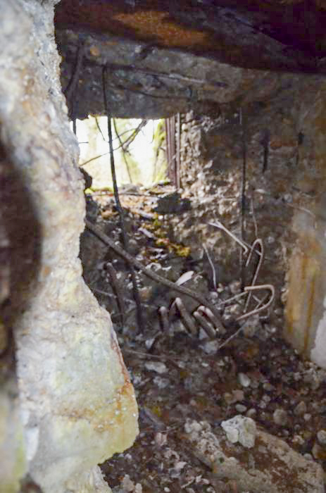 Ligne Maginot - G50 - HOMBOURG BERGE 1 - (Blockhaus pour arme infanterie) - Vue intérieure sur le créneau nord - D. Froehly