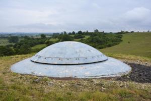 Ligne Maginot - ROHRBACH - FORT CASSO - (Ouvrage d'infanterie) - Bloc 3
La tourelle de mitrailleuses en position éclipsée