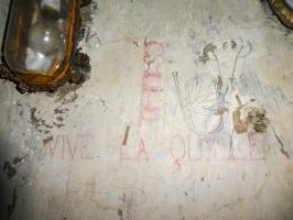 Ligne Maginot - LAVOIR - (Ouvrage d'artillerie) - Bloc 4 
Graffiti