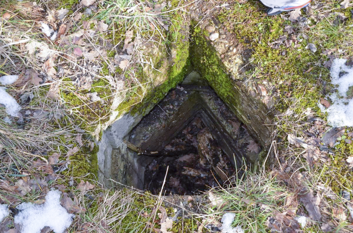 Ligne Maginot - OTTMARSHEIM - BERGE 2 - (Observatoire d'infanterie) - Vue de l'ouverture de l'observatoire, en forme triangulaire - D. Froehly