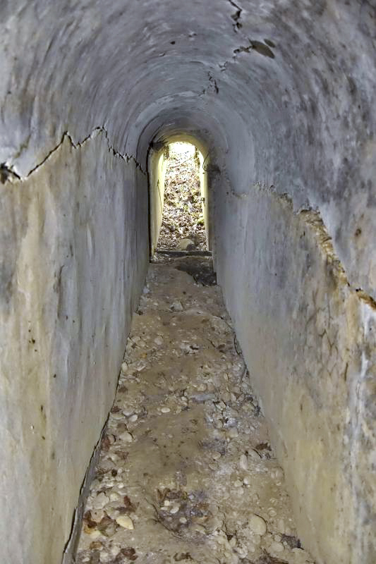 Ligne Maginot - OBERHARDTFELD 1 - (Blockhaus pour arme infanterie) - Entrée nord, vue de l'intèrieur - D.Froehly