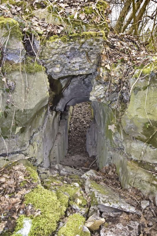 Ligne Maginot - OBERHARDTFELD 2 - (Blockhaus pour arme infanterie) - Coupole et son couloir. En face l'entrée nord - D.Froehly