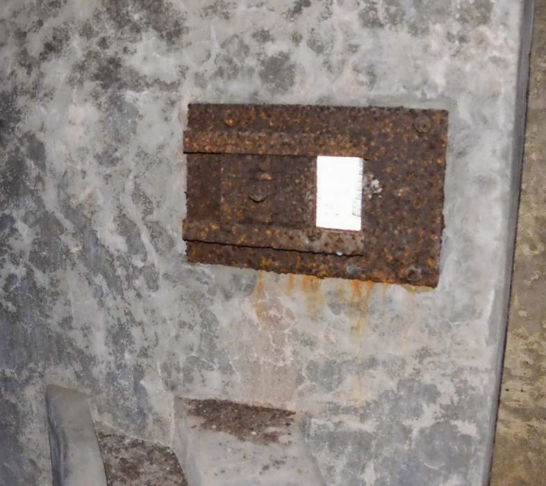 Ligne Maginot - PA DU CARREFOUR 248-6 - (Blockhaus pour arme infanterie) - Le créneau de défense de l'entrée - D. Froehly