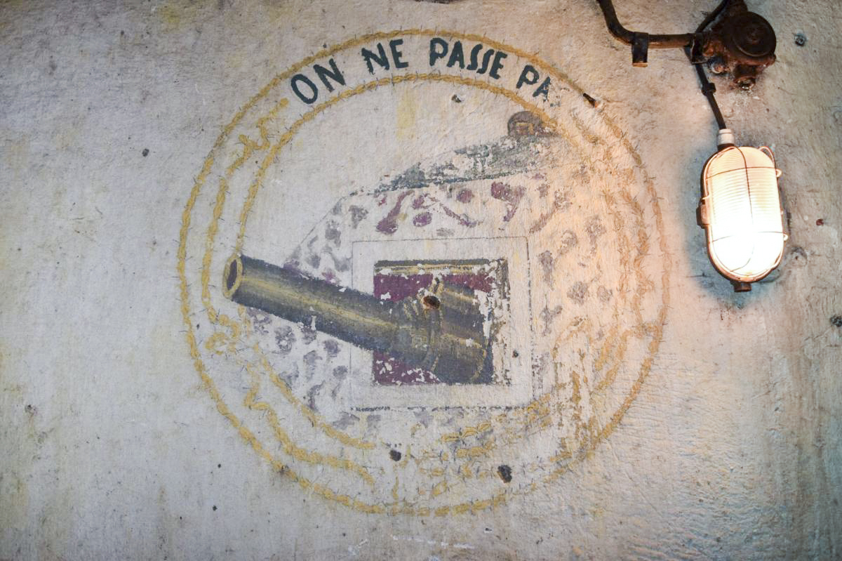Ligne Maginot - BAMBESCH - A35 - (Ouvrage d'infanterie) - Bloc 2
Peinture murale - NOEL Yves - AOM 22 Juin