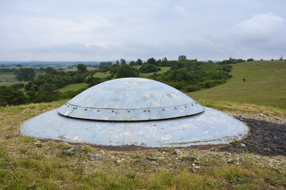 Ligne Maginot - ROHRBACH - FORT CASSO - (Ouvrage d'infanterie) - Bloc 3
La tourelle de mitrailleuses en position éclipsée - LAMBERT Pascal