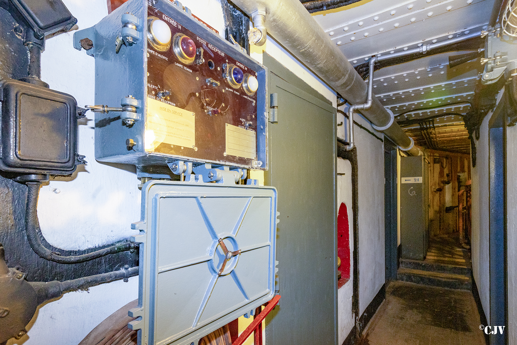 Ligne Maginot - ROHRBACH - FORT CASSO - (Ouvrage d'infanterie) - Bloc 1
Couloir
 - Lia VERMEULEN