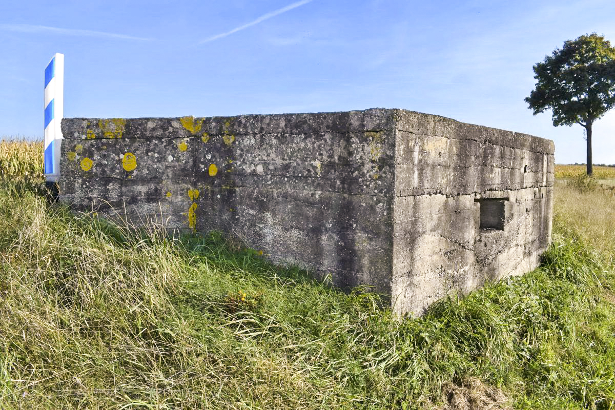 Ligne Maginot - ALTE STRASSE - (Observatoire d'infanterie) - Côté nord: mur plein - D.Froehly