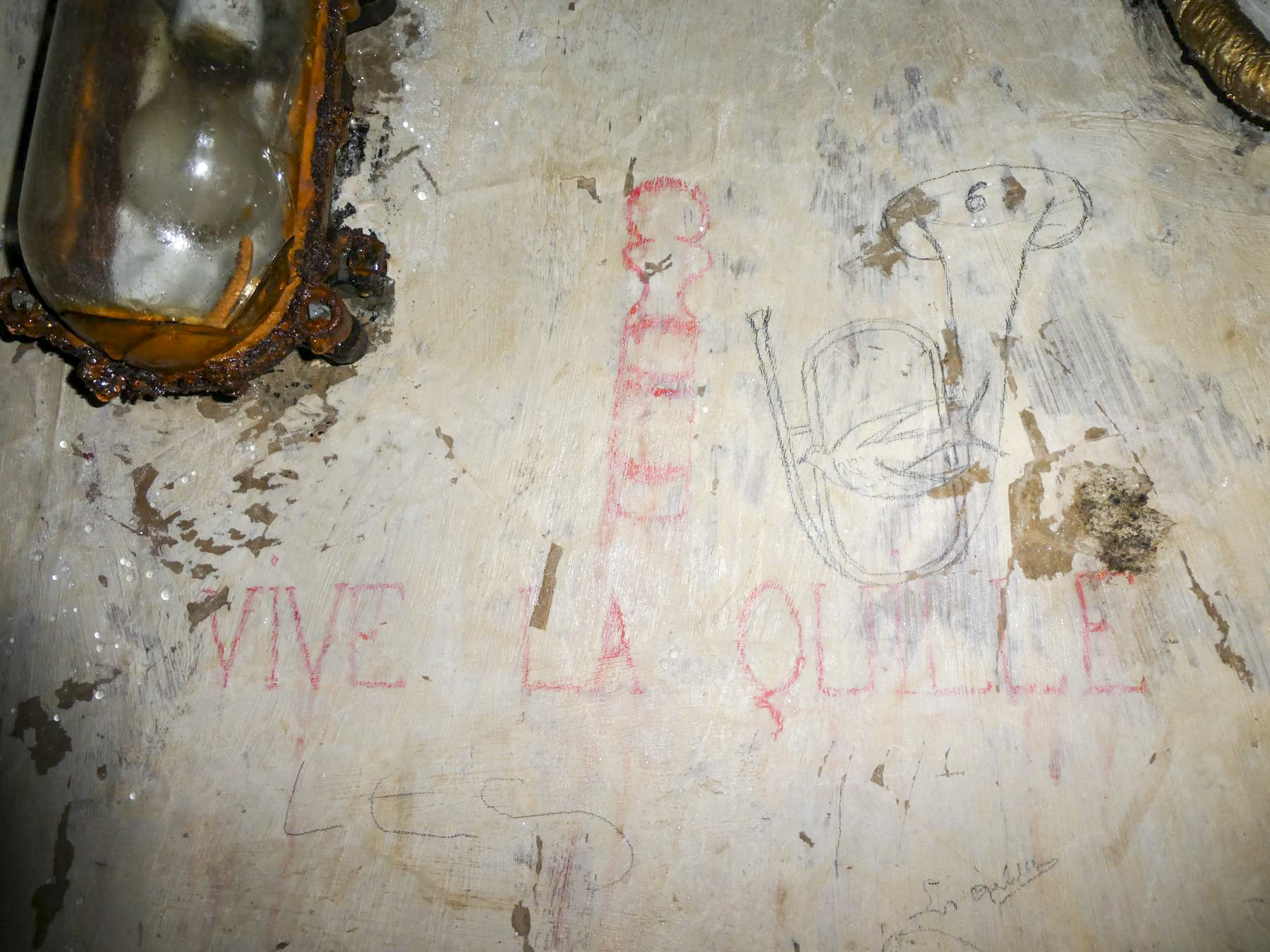 Ligne Maginot - LAVOIR - (Ouvrage d'artillerie) - Bloc 4 
Graffiti - ELLENA - CUNY