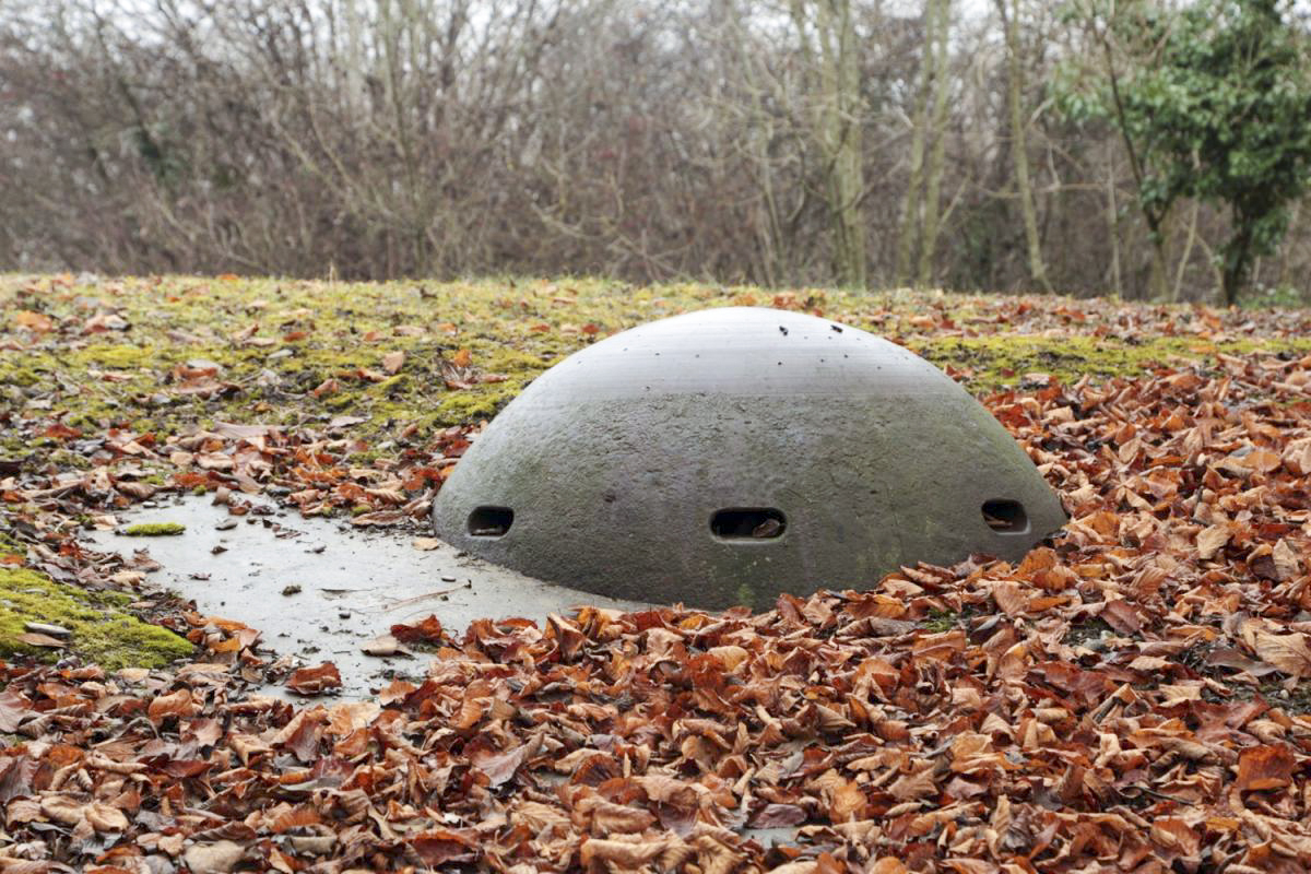 Ligne Maginot - HEITEREN (PC II/28° RIF) - (PC de Quartier) - La cloche de guet de l'ouvrage de tête - Les Gardiens du Rhin