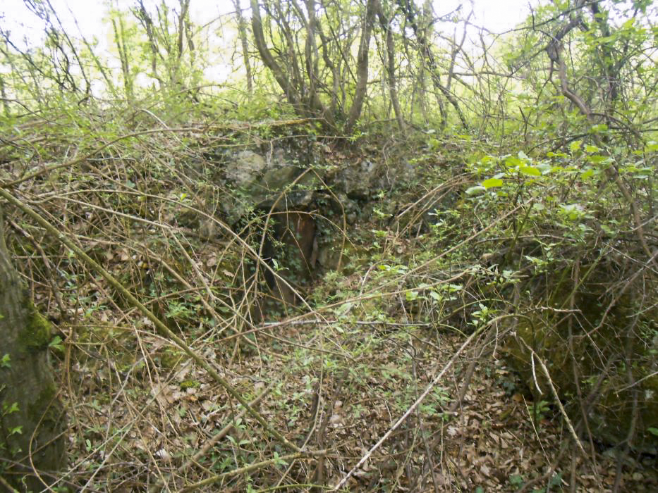 Ligne Maginot - HETTENSCHLAG 4 - (Blockhaus pour arme infanterie) - Galerie et destruction de la coupole - 42RIF