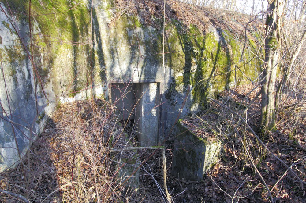 Ligne Maginot - KASTENWALD (QUARTIER NEUF-BRISACH - 1°BON 28° RIF) - (PC de Quartier) - Entrée de l'abri percée en 1939 - Les Gardiens du Rhin