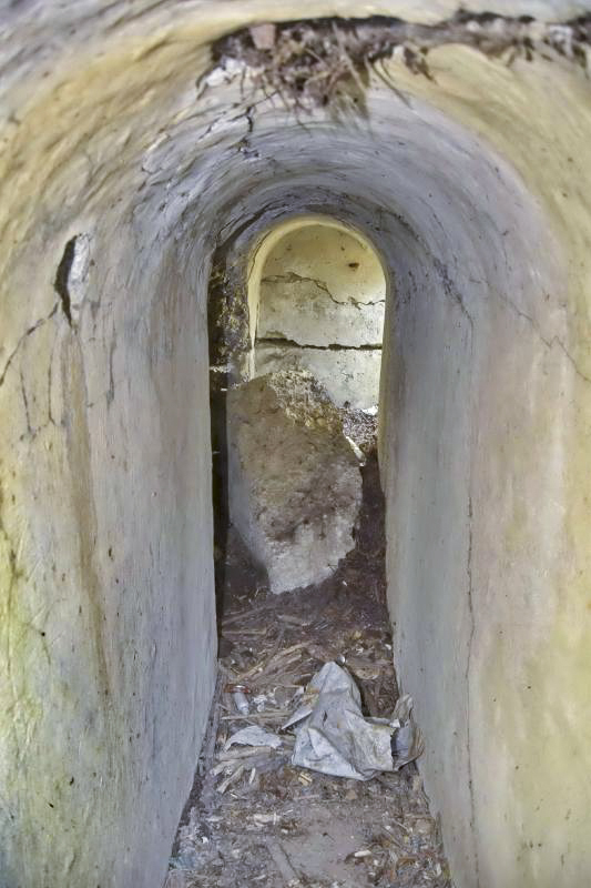 Ligne Maginot - OBERSAASHEIM OUVRAGE 1 - (Blockhaus pour arme infanterie) - Couloir. Vue vers l'entrée est - D.Froehly
