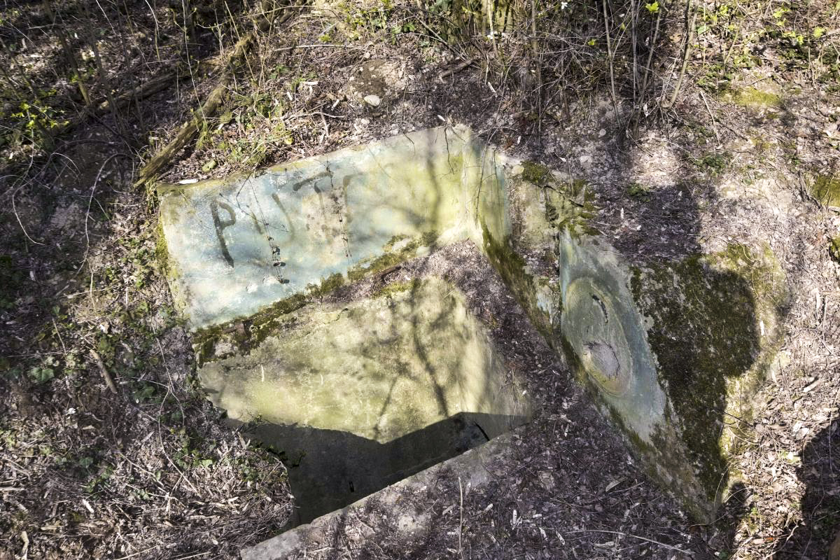 Ligne Maginot - OBERSAASHEIM OUVRAGE 1 - (Blockhaus pour arme infanterie) - L'entrée en puits coté ouest - D.Froehly