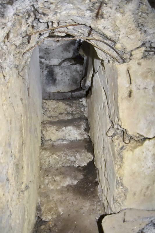 Ligne Maginot - OBERSAASHEIM OUVRAGE 1 - (Blockhaus pour arme infanterie) - Couloir donnant accès à la coupole - D.Froehly