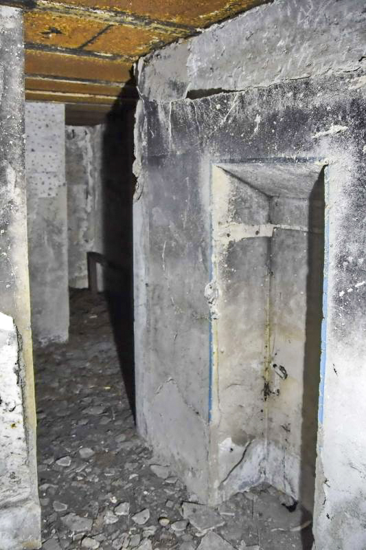 Ligne Maginot - OBERFELD - (Poste de Secours) - Emplacement du lavabo, dans ce qui pourrait être la salle de soin - D.Froehly