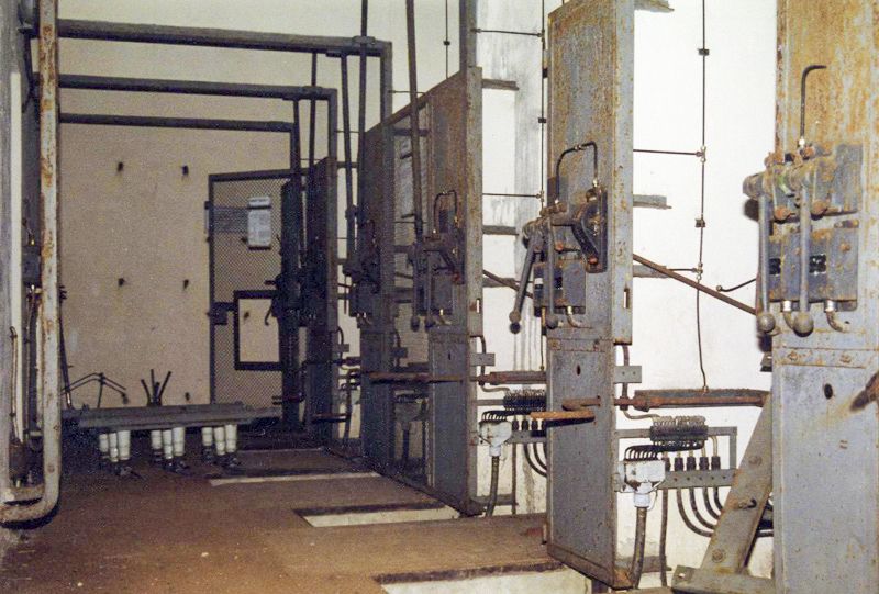 Ligne Maginot - GOETZENBRUCK - (Infrastructures électriques) - Cellules HTA du réseau de départs
Photographie faite avec l'autorisation de EDF. - Pascal LAMBERT