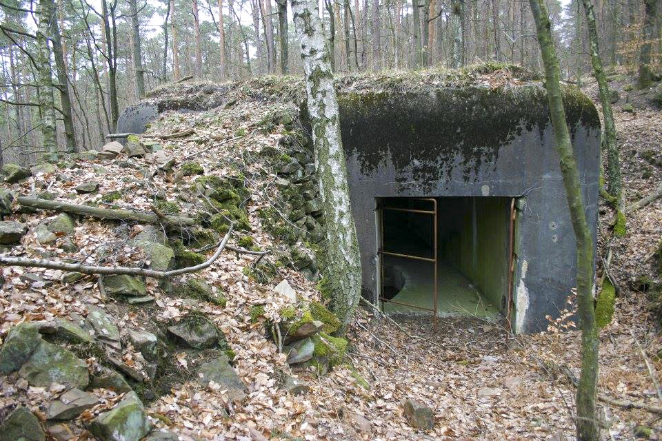 Ligne Maginot - WINDSTEIN - (Casemate d'artillerie) - L'entrée située sur l'arrière - GRAMI