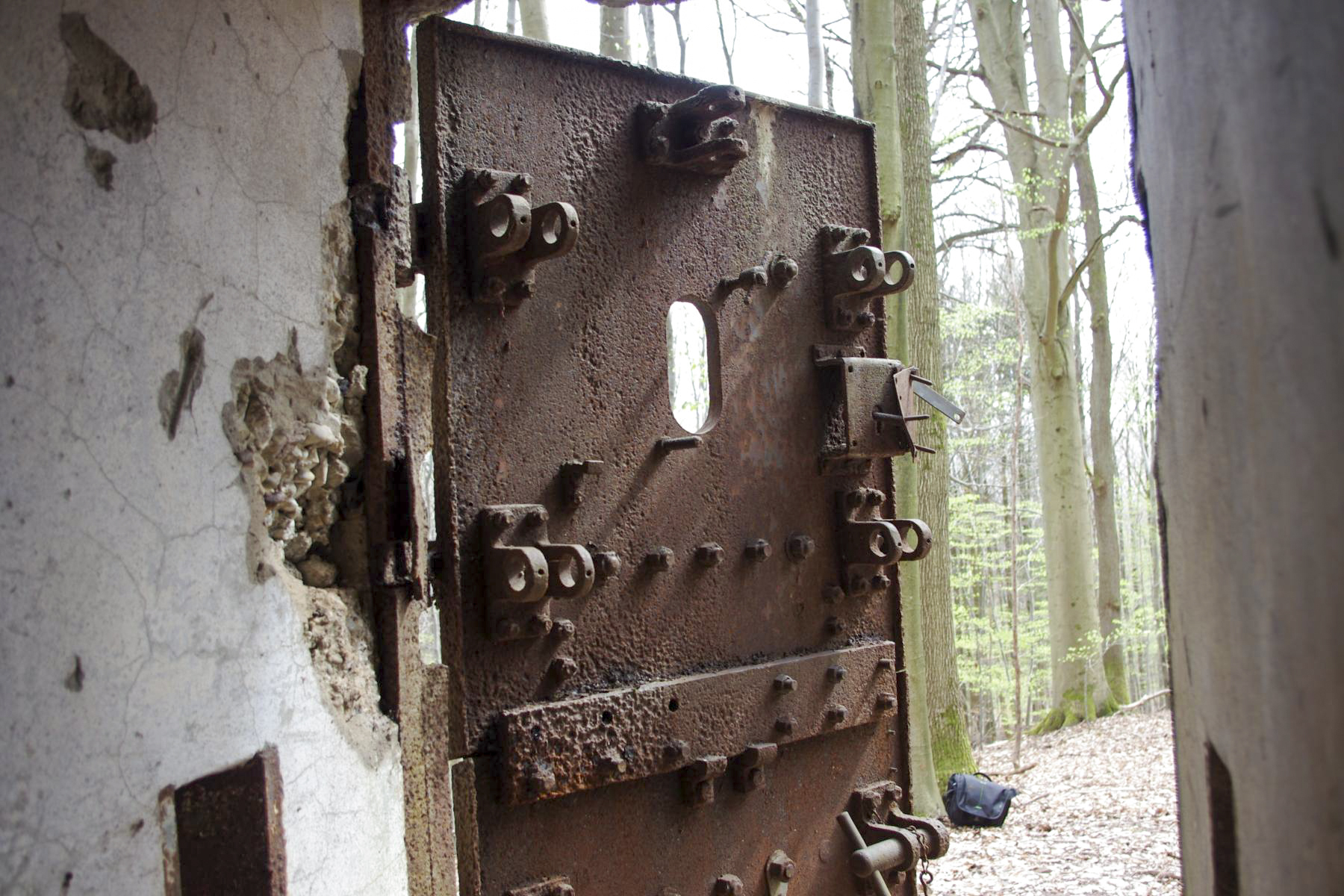 Ligne Maginot - VERRERIE - (Blockhaus pour arme infanterie) - La porte blindée - STENGER Mathieu