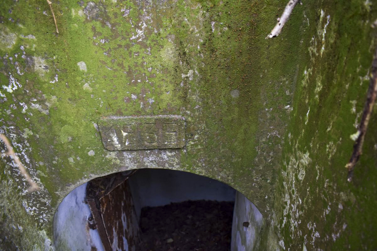 Ligne Maginot - WOLFGANTZEN NORD OUEST 1 - (Blockhaus pour arme infanterie) - Cartouche au dessus de l'entrée de gauche - D. Froehly
