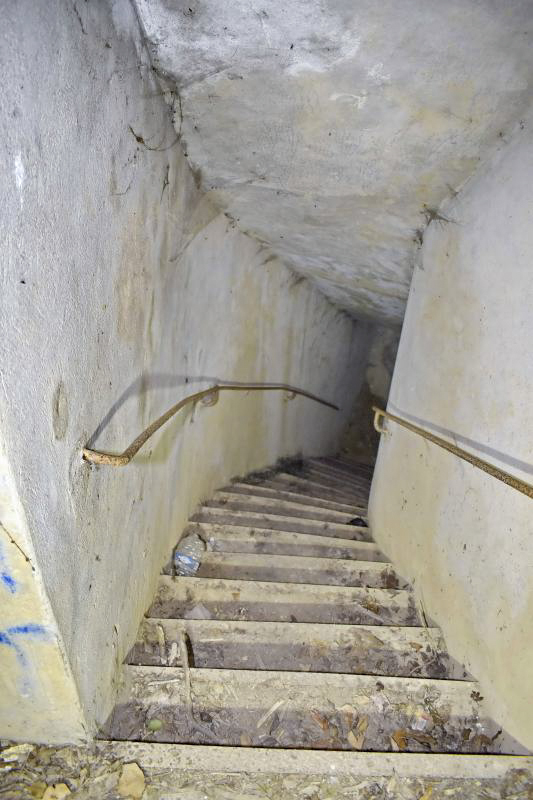 Ligne Maginot - A33 - (Observatoire d'artillerie) - Escalier vers l'abri A 33 - D. Froehly