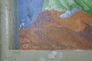 Ligne Maginot - SOETRICH - A11 - (Ouvrage d'artillerie) - L'une des peintures murales de l'ouvrage
Signature de l'auteur