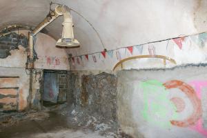 Ligne Maginot - SOETRICH - A11 - (Ouvrage d'artillerie) - Casernement 
Peinture murale
Le Mess de l'ouvrage, frise murale