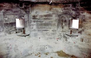 Ligne Maginot - Blockhaus BAUERNGRUNDWASSER Sud-Ouest 3 - Le bloc peu avant sa destruction en 1991