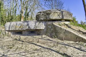 Ligne Maginot - Observatoire du FORT FOCH - Le blockhaus mitrailleuses et l'observatoire d'artillerie