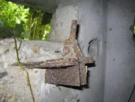 Ligne Maginot - HAUTE DIGUE 10 - (Blockhaus pour arme infanterie) - Chambre de tir
Détail d'un support