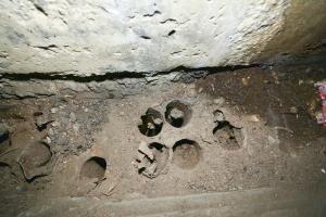 Ligne Maginot - 7 - (Central téléphonique isolé) - Le local abritant le central
Les fourreaux d'arrivée de câbles