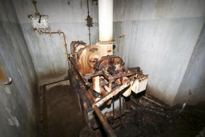 Ligne Maginot - HOCHWALD - (Ouvrage d'artillerie) - Bloc 14
Ventilateur de la tourelle de 135